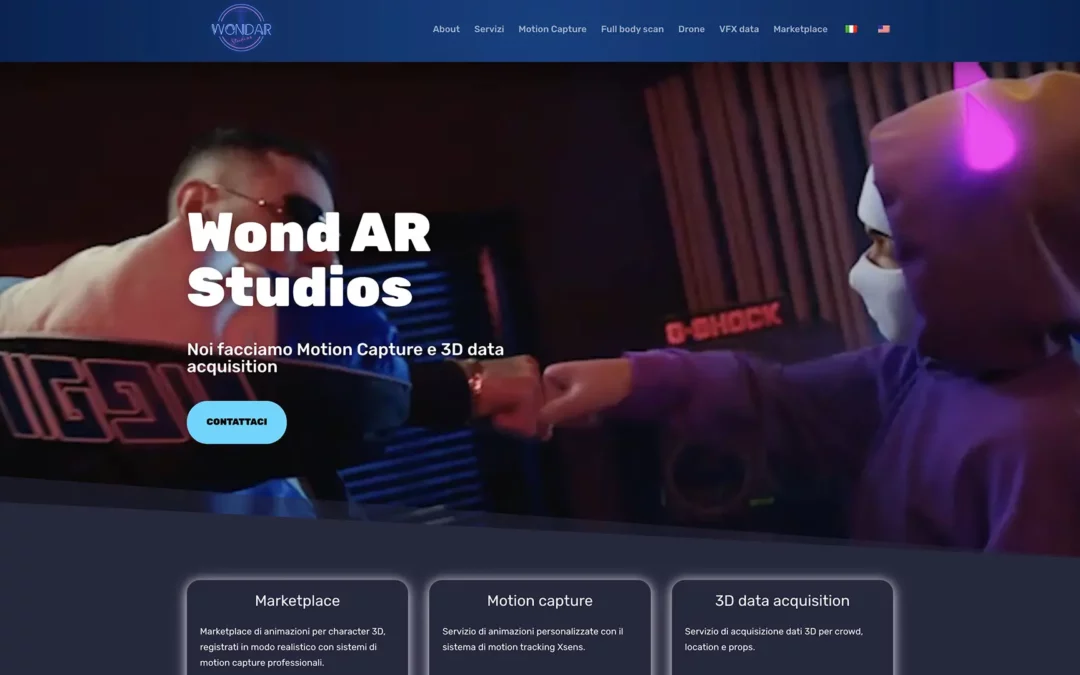 wondar studios homepage